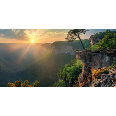 Panoramic Landscape Painting Print